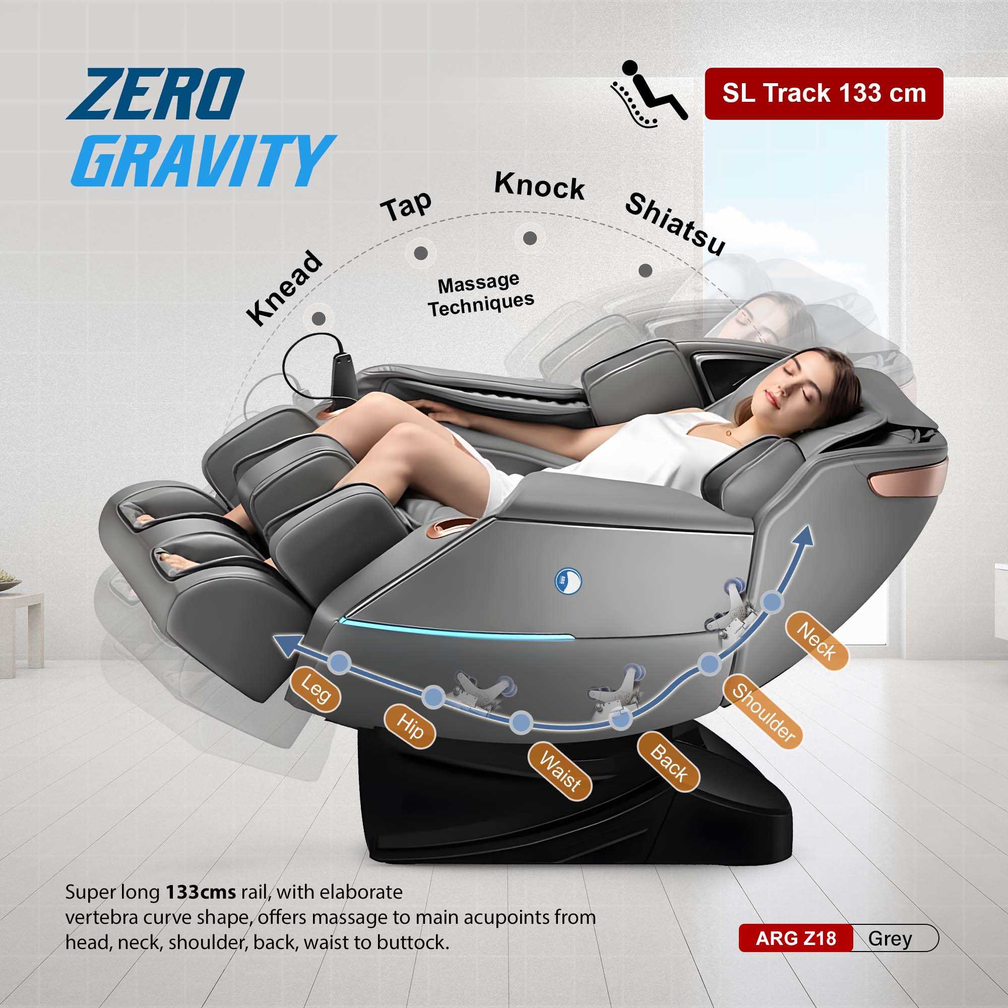 ZERO GRAVITY FULL BODY LUXURY MASSAGE CHAIR ARG Z18