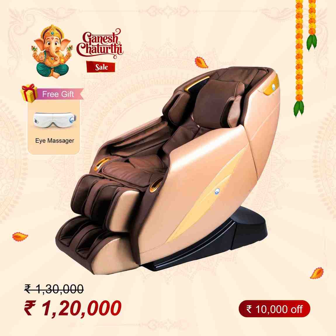 ZERO GRAVITY FULL BODY LUXURY MASSAGE CHAIR ARG Z18 BROWN